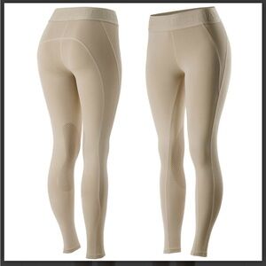 HORZE Hestra Beige Seamless Riding Leggings
